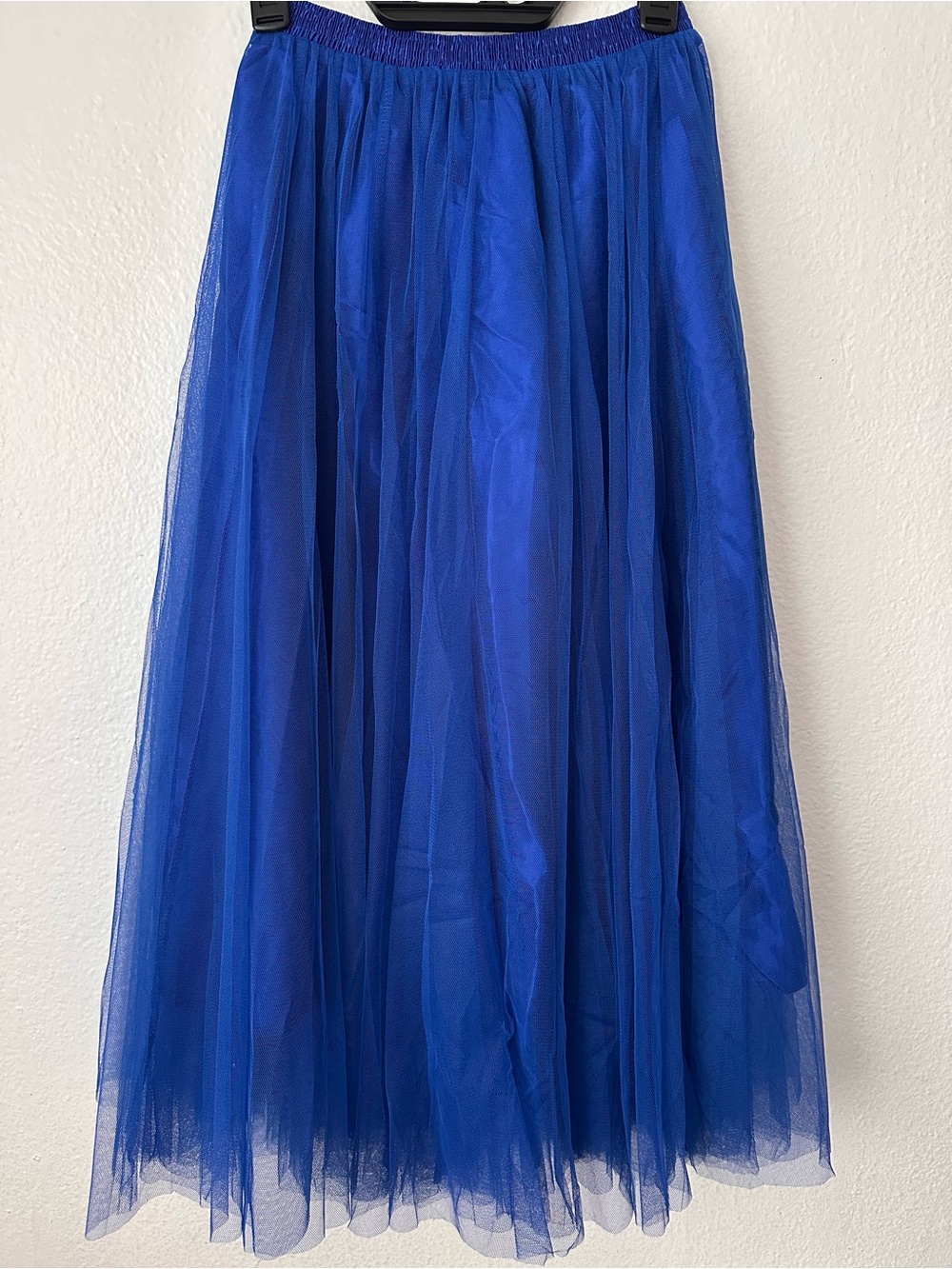 Blue Tulle Long Skirt - Women's Flowing Layered Skirt Special Occassion